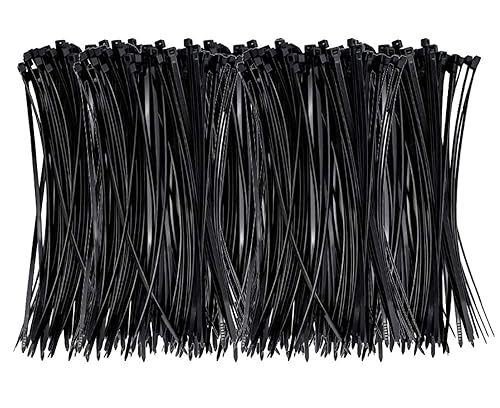 4x200MM Self Locking Nylon Cable Ties, 8” Standard Zip Tie Wire Strap Fastener, 500Pcs