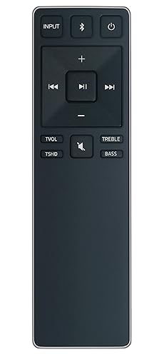 New Replace Remote Control XRS321-C fit for VIZIO Sound Bar SB3820-C6 SB3821-C6 SB2920-C6 SS2521-C6 SS2520-C6 SB3821-D6 SB3820x-C6 (Black)