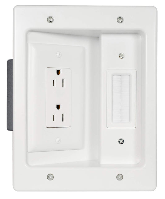 Legrand - OnQ in-Wall Cable Management Kit for Power & Low Voltage Cords - Hides TV or Display Cables Retrofit Behind the Wall - UL Listed TV Cord