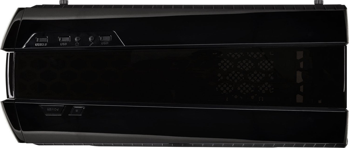 Thermaltake Versa N27 Shadow Blade ATX Gaming Mid Tower Computer Case with 3 Red LED Riing Fan Pre-installed CA-1H6-00M1WN-02, Black/Red