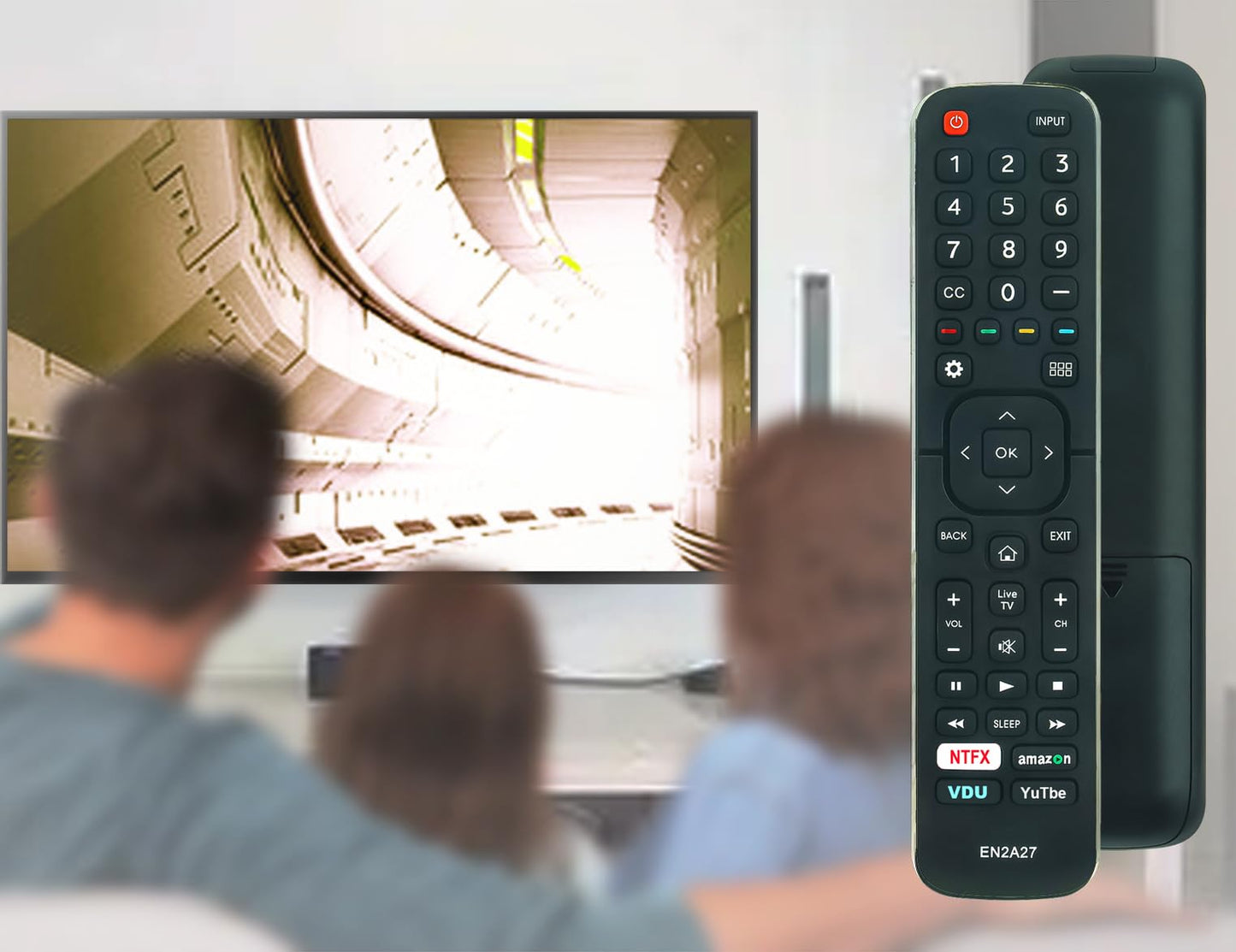 New EN2A27 Replaced Remote fit for Hisense LED TV 55H6B 50H7GB 40H5C 43H5C 43H7C 50CU6000 50H5C 50H6C 50H7C 50H7GB1 50H8C 55H5C 55H6B 55H7B 55H7C