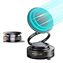 LONGQUAN Upgraded 360° Vacuum Magnetic Car Phone Holder, Strong Suction Cup Phone Mount [89+LBS Suction & 2600gf Magnetic], Foldable Portable Cell