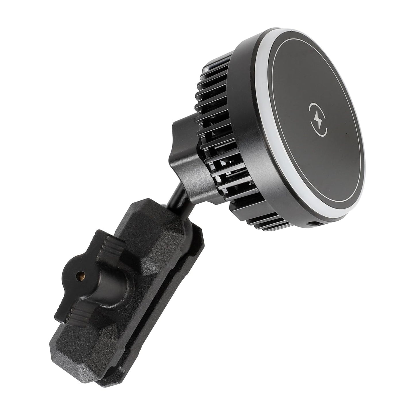 20mm Ball Magnetic Wireless Charging Phone Holder with Metal Arm for MagSafe, Compatible with Bulletpoint Mounting Solutions, 15W Fast Charger
