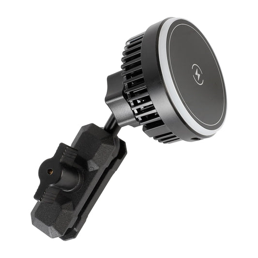 20mm Ball Magnetic Wireless Charging Phone Holder with Metal Arm for MagSafe, Compatible with Bulletpoint Mounting Solutions, 15W Fast Charger