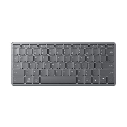 Lenovo Multi-Device Wireless Bluetooth Keyboard, Connect Up to 3 Devices Simultaneously, Compatible with iOS, Android, Windows, Slim Profile