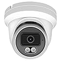 Marquis 4MP PoE IP Turret Dome Camera with Microphone/Audio, IP Security Camera Outdoor Rated, Waterproof IP66, 108° Wide Angle 2.8mm Lens (Regular