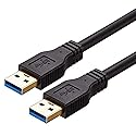 Ruaeoda USB to USB Cable Male to Male 20 ft, Long USB 3.0 Cable A to A for Data Transfer Hard Drive Enclosures, Printer, Modem, Cameras