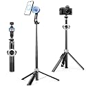 68" Magnetic Tripod for iPhone Magsafe, Phone Tripod & Selfie Stick with Rechargeable Remote for iPhone/Android/Camera, Portable Cell Phone Stand