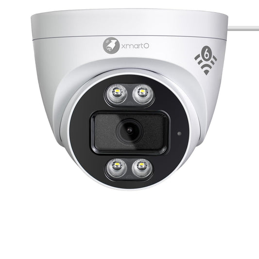 xmartO Indoor Wireless Camera for Home Security, 2K HD Dome Security Camera with 5G Dual Band WiFi 6, 2-Way Audio, SD Card Slot, IR and Color Night