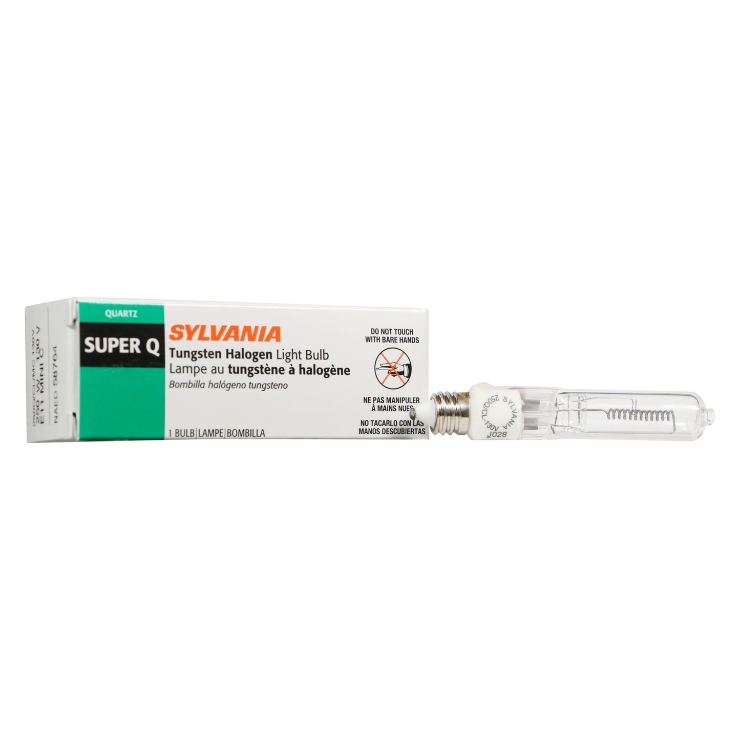 LEDVANCE Halogen 250W T12 Dimmable Light Bulb, White
