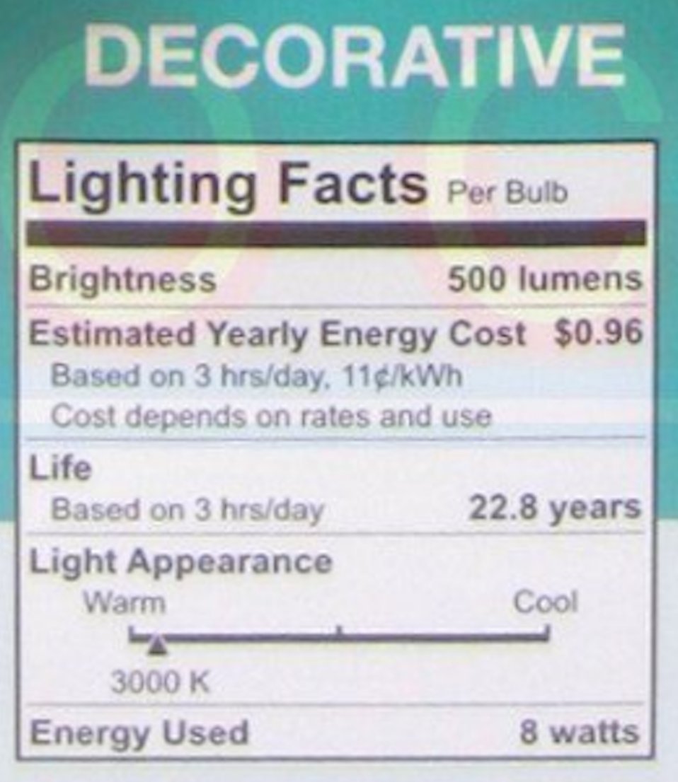 Feit Electric BPCEG25 Dimmable G25 Decorative Bulb, 11.1 x 8.7 x 3-Inches, White, Pack of 3