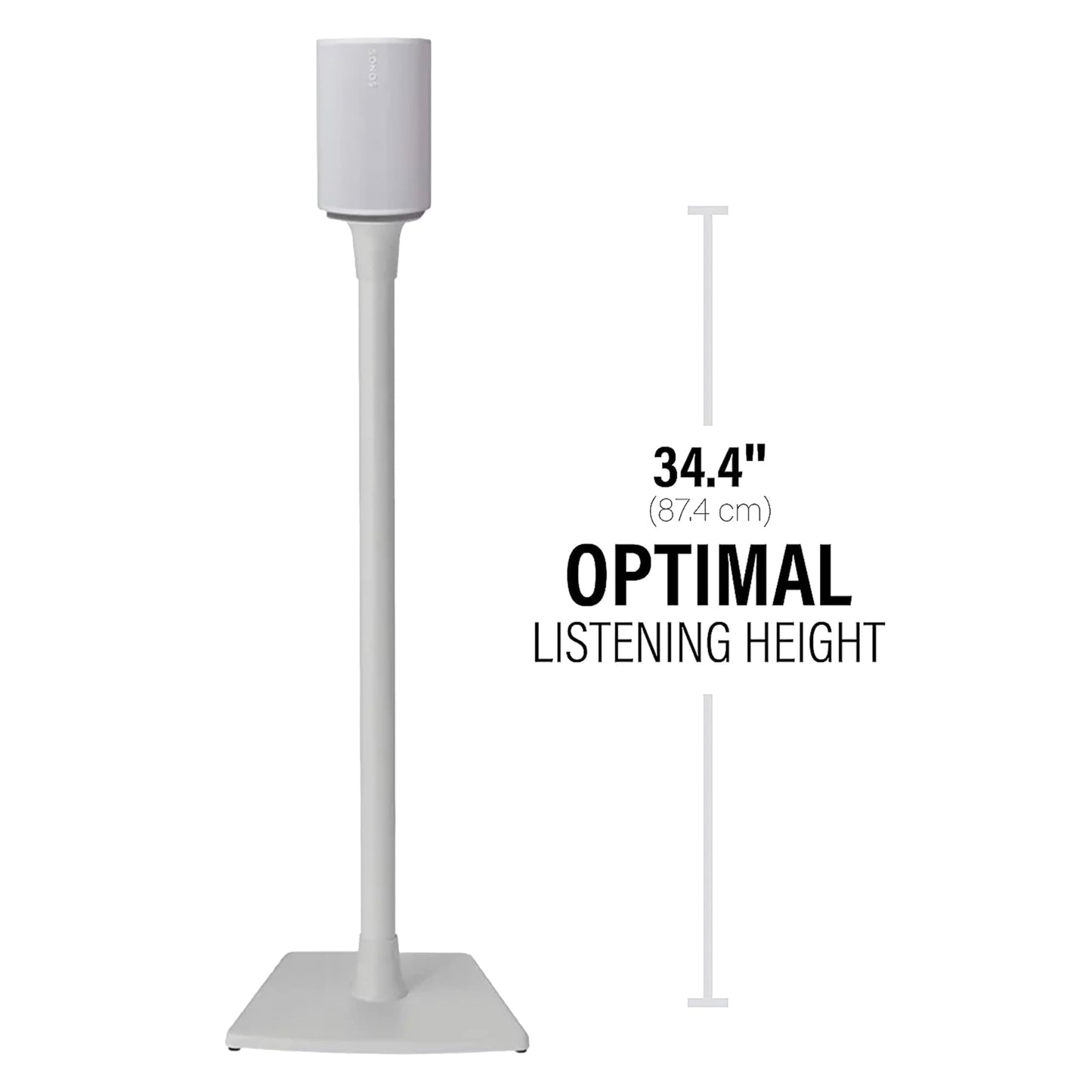 Sanus Wireless Speaker Stand for Sonos Era 100™ - Pair White |, Perfect Stand Setup for Easy and Secure Mounting of New Sonos Era 100™ Speakers