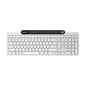 Lenovo 800 Self-Charging Bluetooth Keyboard, Uses Ambient Light for Charging, Bluetooth 5.1, Supports 3 Devices, Battery Free, Wireless, White