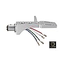 Parts Express A-T Style Phono Headshell with Lead Wires & Gold Plated Contacts