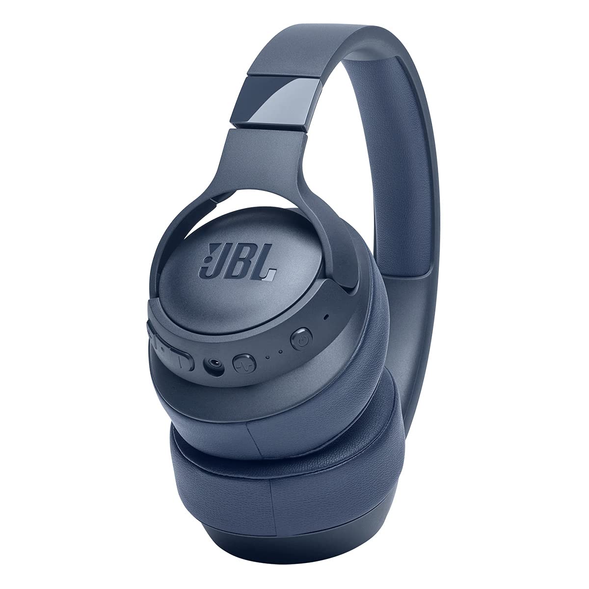 JBL Tune 760NC - Lightweight, Foldable Over-Ear Wireless Headphones with Active Noise Cancellation - Blue (Renewed)