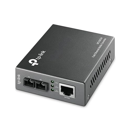TP-Link Fast Ethernet Media Converter, Up to 100Mbps RJ45 to 100M Multi-Mode SC Fiber (MC100CM) (Renewed)