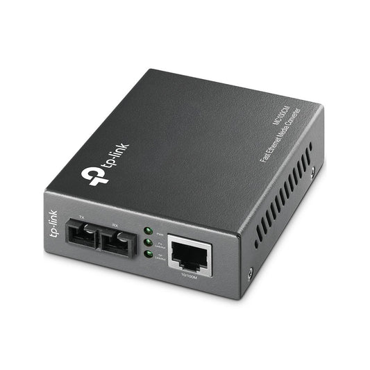 TP-Link Fast Ethernet Media Converter, Up to 100Mbps RJ45 to 100M Multi-Mode SC Fiber (MC100CM) (Renewed)