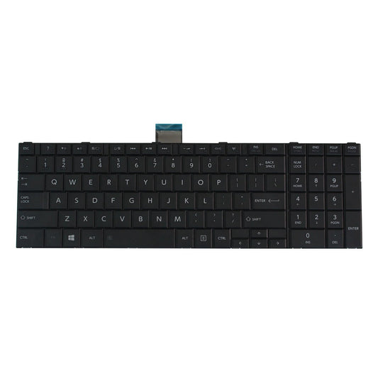 New Laptop Keyboard Replacement for Toshiba Satellite C75D-A7102 C75D-A7114 C75D-A7130 C75D-A7213, US Layout Black Color