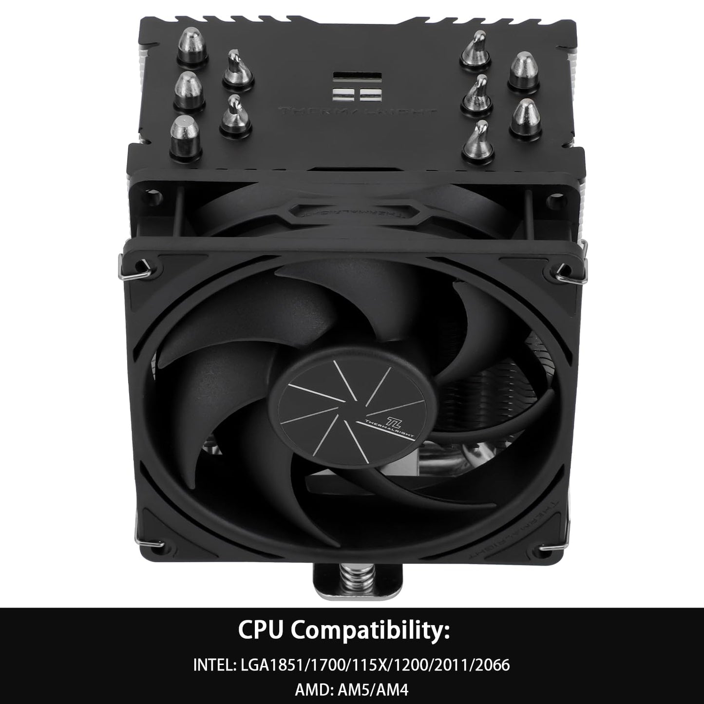 Thermalright Assassin King 90 V2 CPU Air Cooler, 5 Heat Pipes, 92mm PWM Quiet Fan CPU Cooler with 2200RPM Speed, for AM4/AM5,Intel