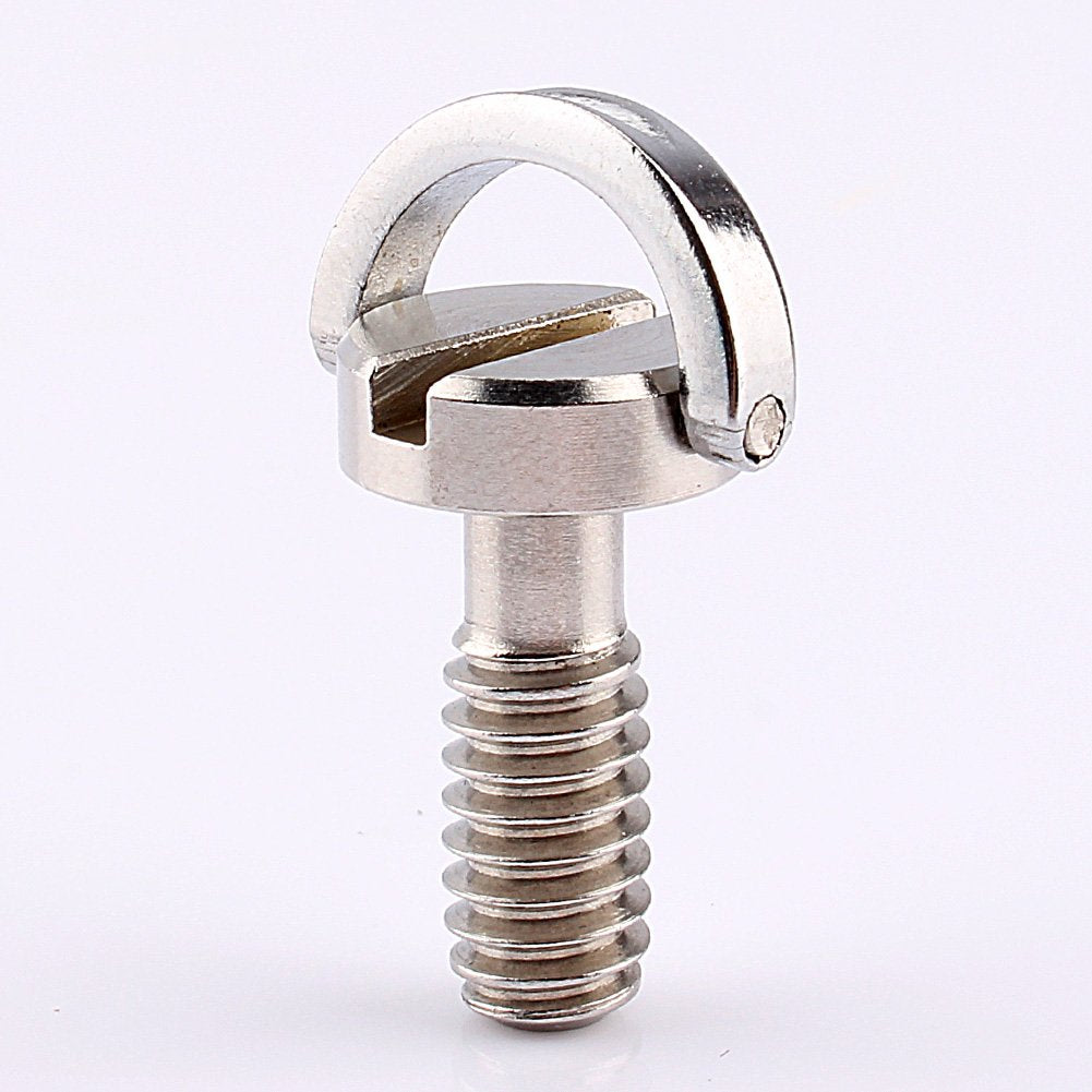 Yosoo D Shaft D-Ring Thumb Screw Adapter 1/4''-20 Thead for Camera Tripod QR Quick Release Plate