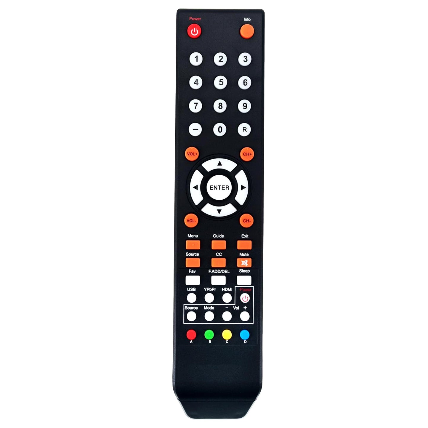 Replace Remote fit for Sceptre TV 4K Ultra LED LCD HDTV C550CV-UMR C650CV-UMR C658CV-UMR E165BV-SS E168BV-SS E168WV-SS U435CV-UMR U500CV-UMR