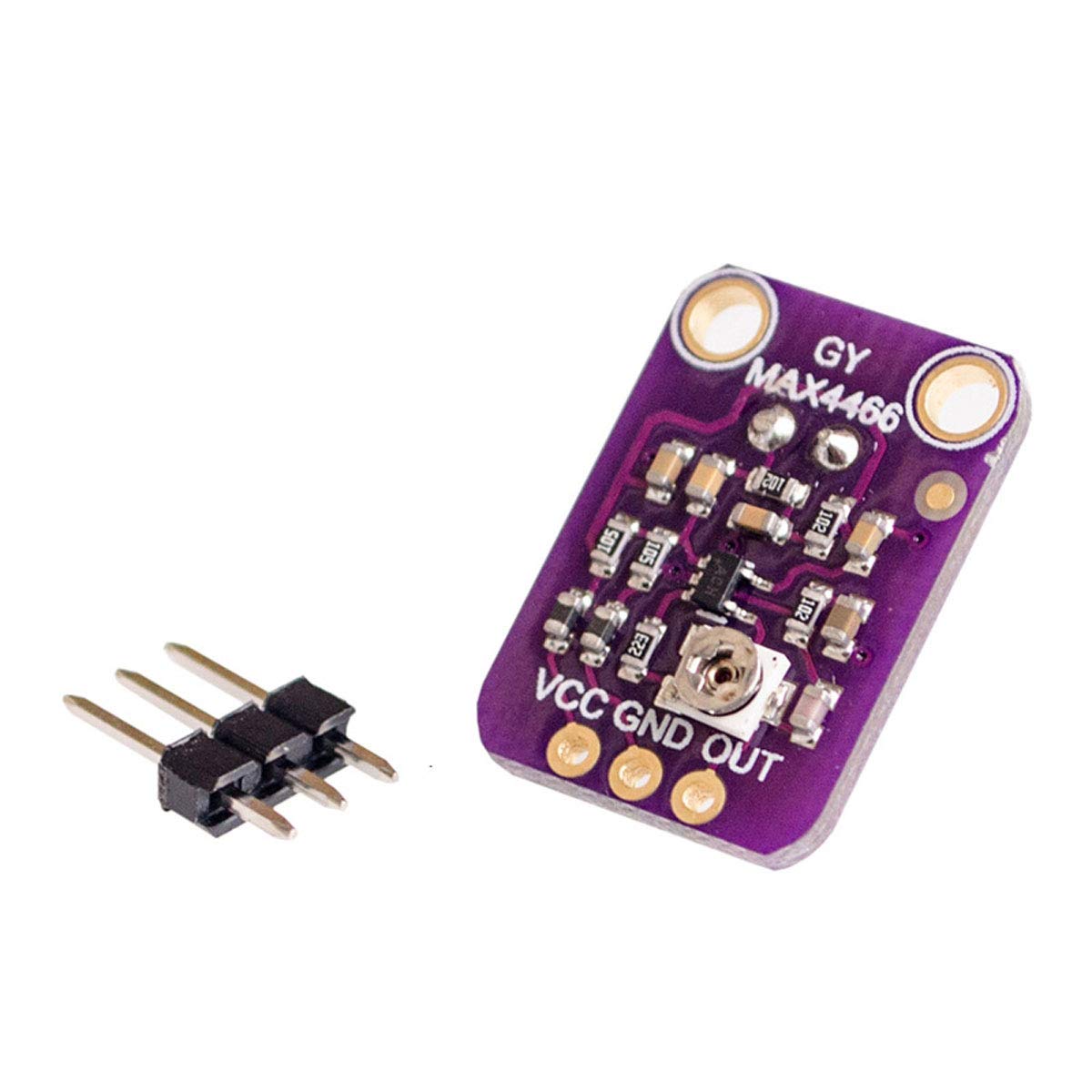 NOYITO MAX4466 Electret Microphone Amplifier Adjustable Gain (Pack of 2)
