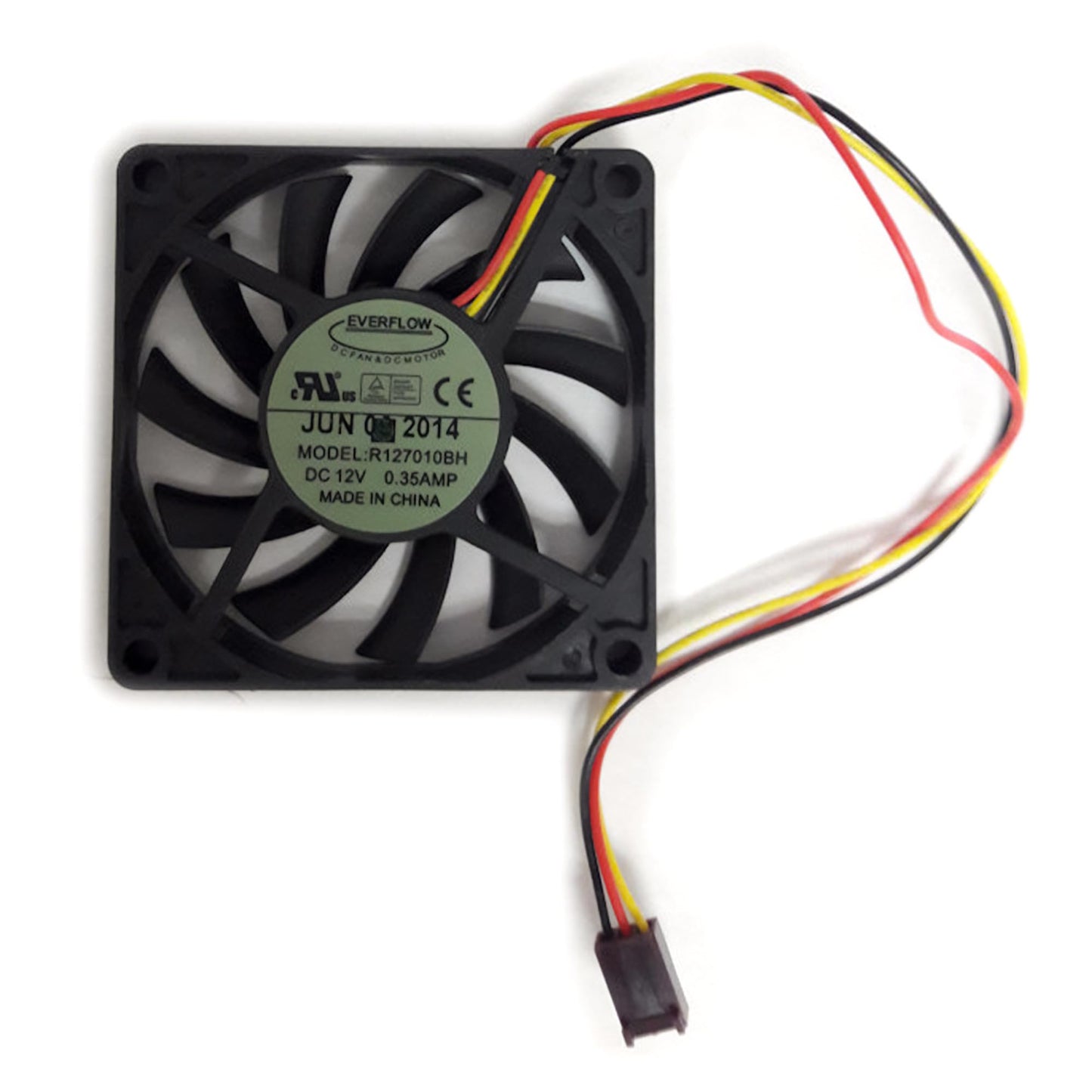 Everflow 12V DC 3 Pin Fans (70x10mm, High Speed)