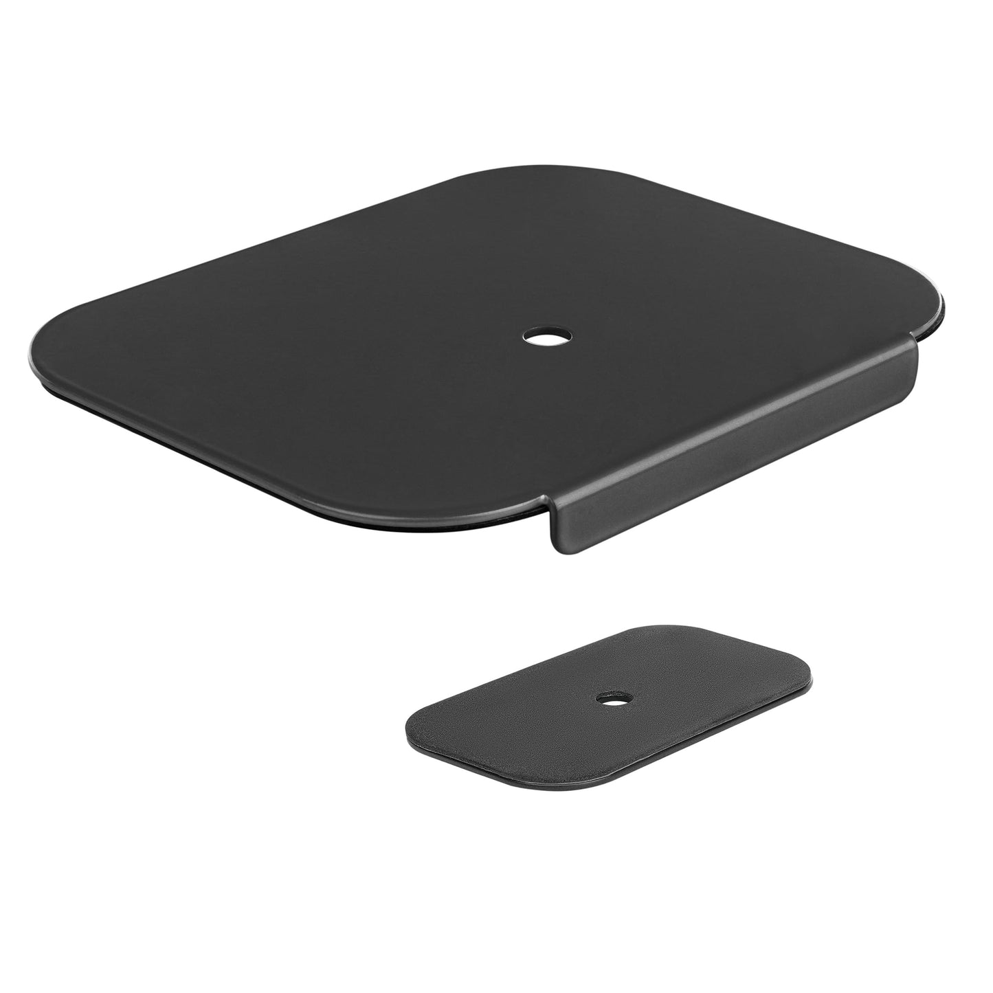 Mount-It! Monitor Mount Reinforcement Plate, Steel Desk Protector for Glass and Thin Tabletops, Compatible with C-Clamp and Grommet Mounts, Anti-Skid