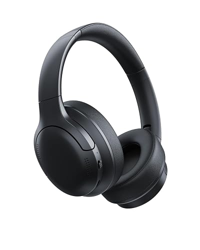 Baseus Bass BH1 Lite Bluetooth Headphones Over Ear, SuperBass, 80H Playtime,AI ENC Clear Calls, Comfortable Fit, Smart App Control, Bluetooth 6.0