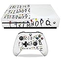 MightySkins Carbon Fiber Skin for Microsoft Xbox One S - Stranger Alphabet | Protective, Durable Textured Carbon Fiber Finish | Easy to Apply, Remove