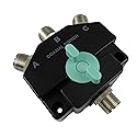 Anteenna TW-103Ni 3 Position Coaxial Switch for 144/440MHz HAM CB or HF/VHF/UHF Radio UHF Female (SO-239) Connector Plated Ni