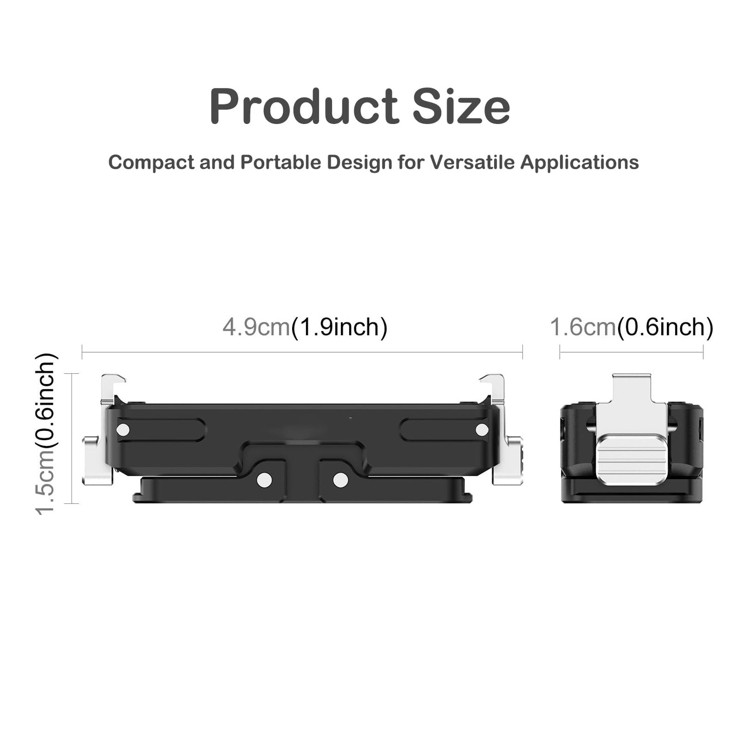 VEETALEE Magnetic Quick Release Mount for Insta360 GO Ultra, Aluminum Alloy Camera Stand Bracket Adapter Action Camera Accessories with 1/4 Thread