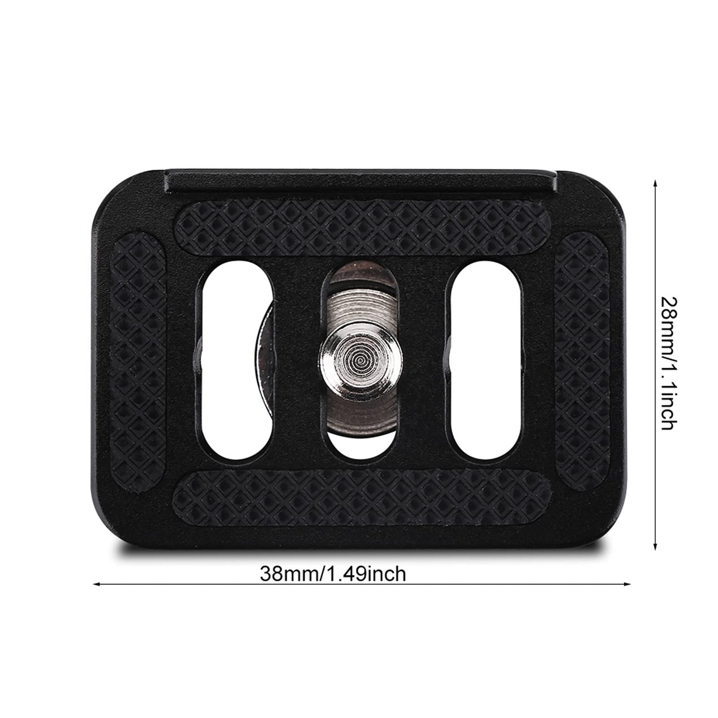 Acouto Mini Quick Release Plate Camera Mount Tackle for TY-C10 T005 / T-025 Ball Head, Aluminium Alloy Photography Accessory