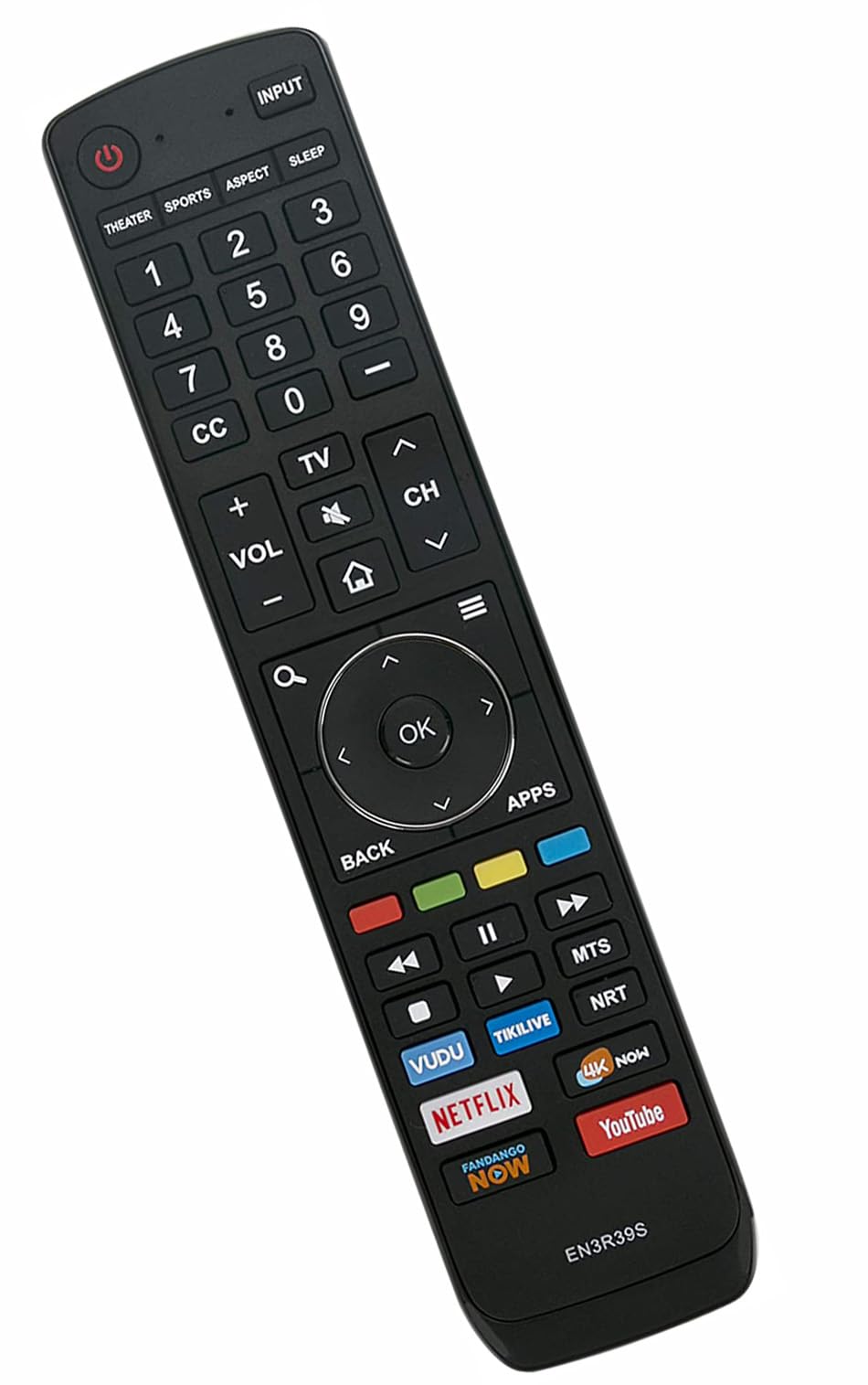EN3R39S Remote Control Replacement for Sharp Smart TV