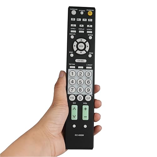 New Universal Remote RC-682M Fit for Onkyo Audio/Video Receiver HT-R340 HT-R530 HT-R540 HT-R550 HT-SR600 HT-SR800 TX-SR505 TX-SR604 TX-SR605