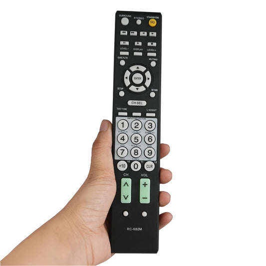 New Universal Remote RC-682M Fit for Onkyo Audio/Video Receiver HT-R340 HT-R530 HT-R540 HT-R550 HT-SR600 HT-SR800 TX-SR505 TX-SR604 TX-SR605