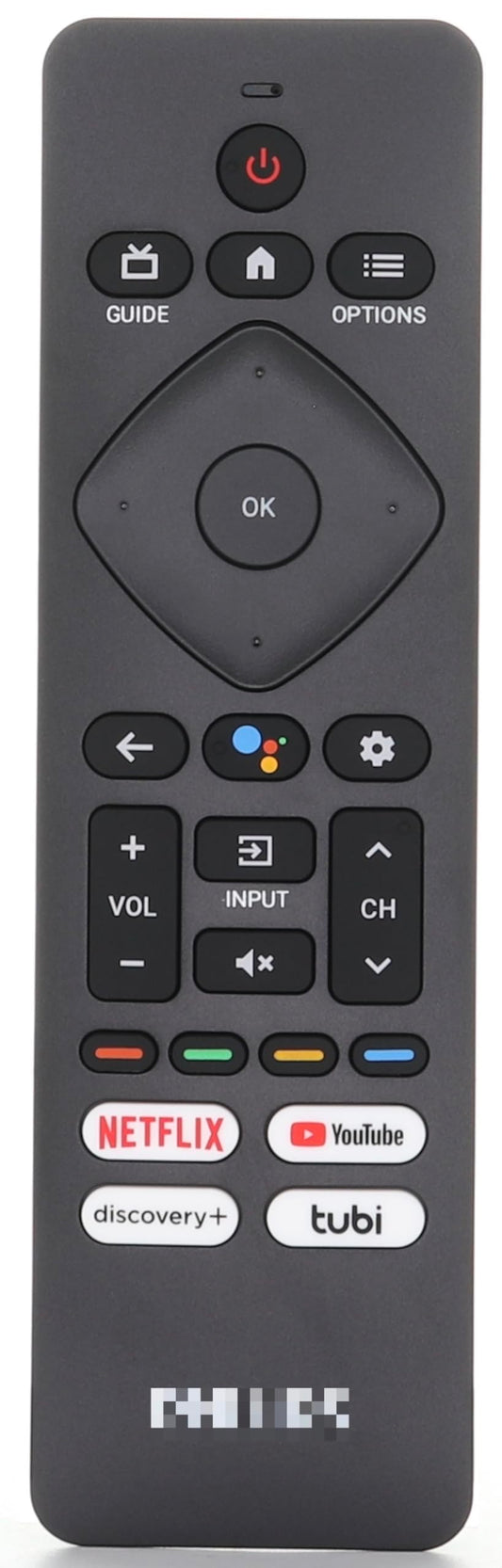 Dan's Originals OEM RF439A for Philips Google Android TV Remote Control with Voice RF + IR | Netflix | YouTube | Discovery+ | Tubi - URMT26CND002