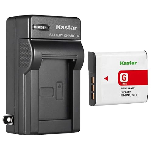 Kastar Battery + Charger Replacement for Sony CyberShot DSC-N1 N2 DSC-T100 DSC-T20 DSC-W170 DSC-W210 DSC-W220 DSC-W230 DSC-W290 DSC-W30 DSC-W35