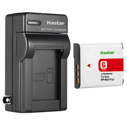 Kastar Battery + Charger Replacement for Sony CyberShot DSC-N1 N2 DSC-T100 DSC-T20 DSC-W170 DSC-W210 DSC-W220 DSC-W230 DSC-W290 DSC-W30 DSC-W35