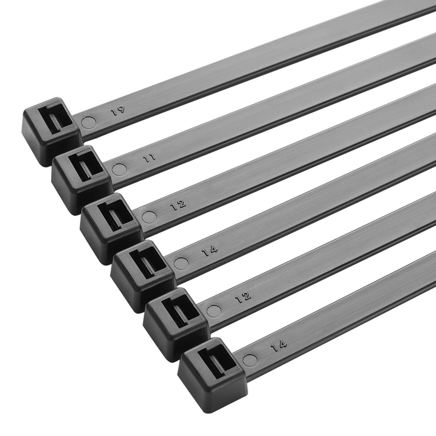 4 Inch Nylon Cable Ties Heavy Duty 18LB | 100 Pack Black Zip Ties UV Resistant | Self-Locking GripLock Wire Ties for Electrical, Automotive, Garden