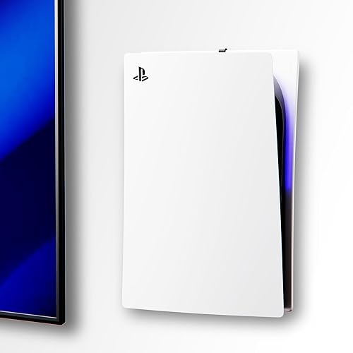 ALIENERGY PS5 Wall Mount for PlayStation 5 Console - Sleek Hidden Design for Mounting Near or Behind TV, 2 Controller & Headset Holders Included (PS5