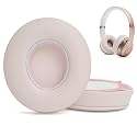 Washable Solo2 Ear Pads Replacement Compatible with Beats Solo 3/Solo 2 Wired/Wireless A1796/B0534 Headphones,Dust Proof Protein Leather Earpad