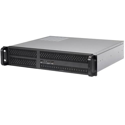 RackOwl 2U Server Chassis, Server Case; 4X 3.5/2.5" HDD Bays, 1x 5.25 Device, Support Micro-ATX Motherboard; Rear Fans: 2X 80mm, Size: 16.9"x 3.5"x