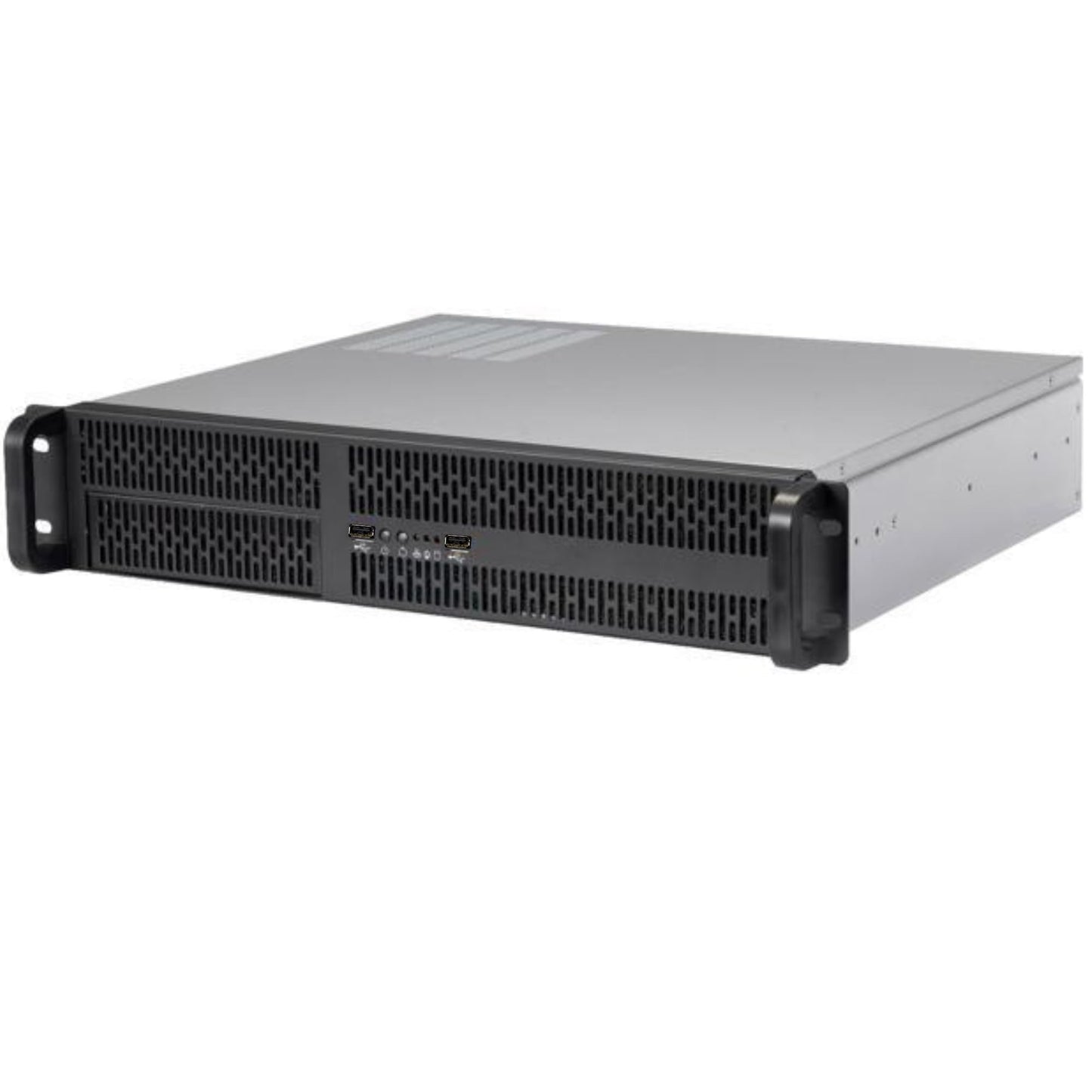 RackOwl 2U Server Chassis, Server Case; 4X 3.5/2.5" HDD Bays, 1x 5.25 Device, Support Micro-ATX Motherboard; Rear Fans: 2X 80mm, Size: 16.9"x 3.5"x