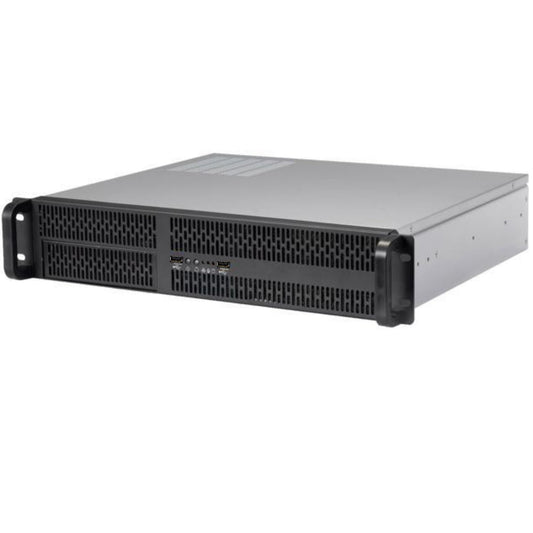 RackOwl 2U Server Chassis, Server Case; 4X 3.5/2.5" HDD Bays, 1x 5.25 Device, Support Micro-ATX Motherboard; Rear Fans: 2X 80mm, Size: 16.9"x 3.5"x