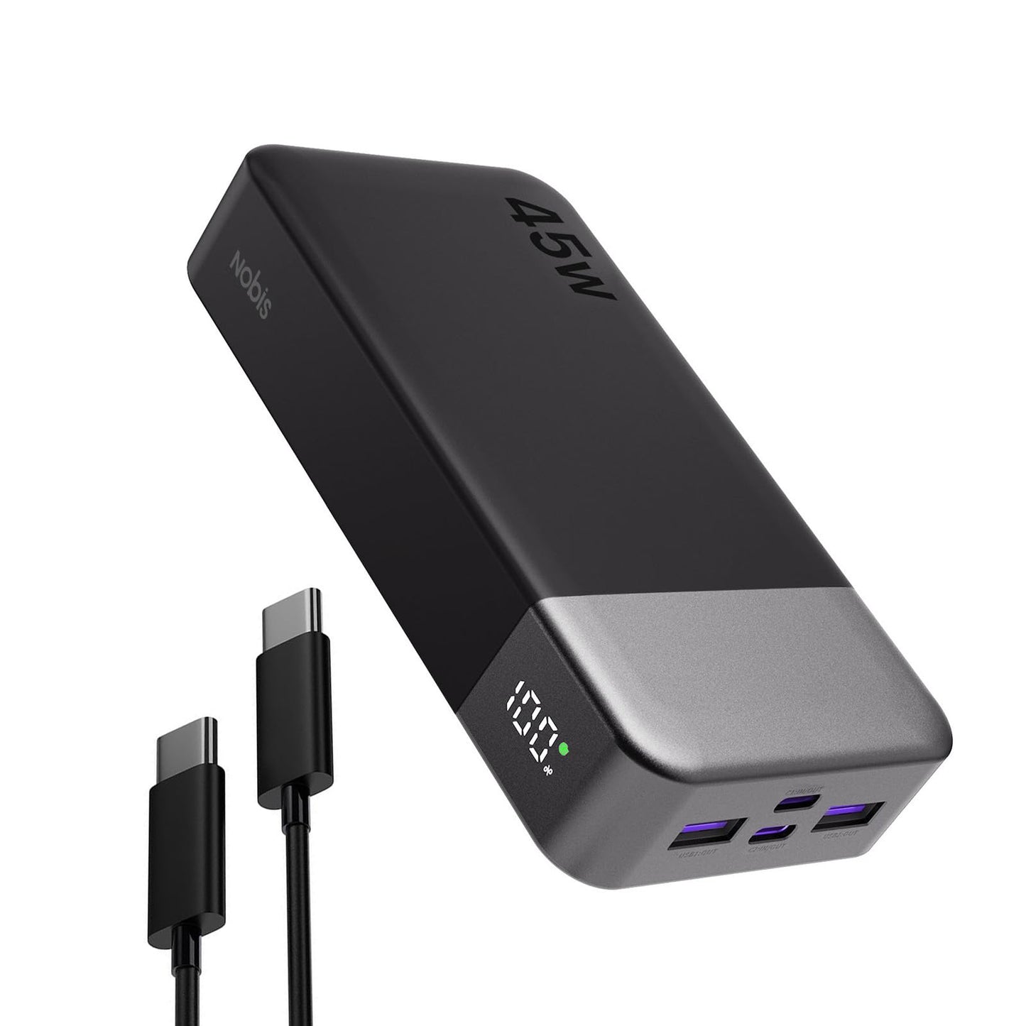 NOBIS Portable Charger 45W 20000mAh Power Bank Fast Charging