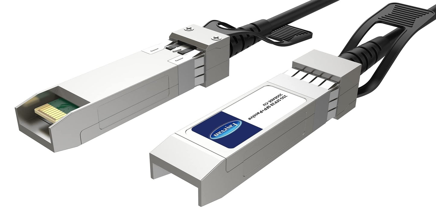 Fayevan 25Gb/s SFP28 SFP + Passive Direct Attach Copper Twinax DAC Cable Compatible with SFP-H25G-CU3M