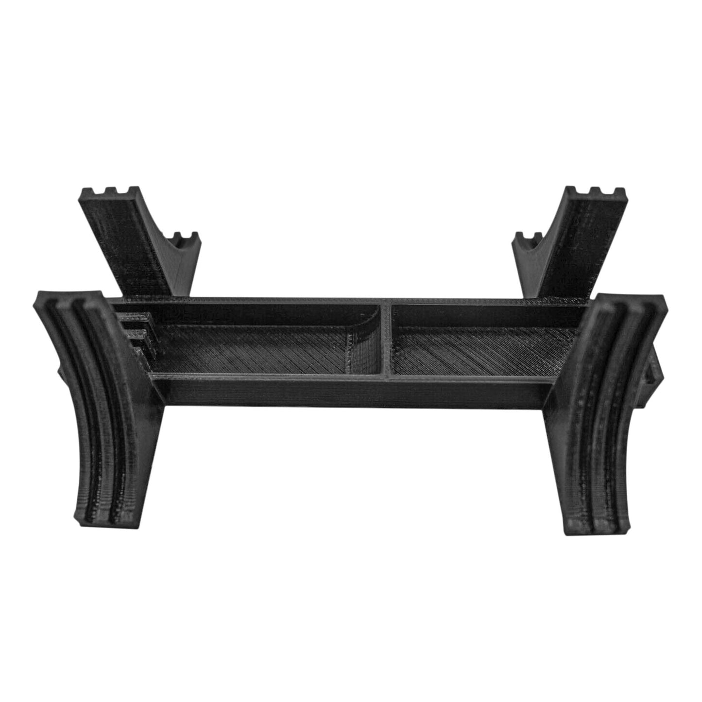 splash n color Black Vertical Display Stand Compatible with PlayStation 2, Stable and Space Saving PS2 Slim Holder, Non Slip Base Vertical Dock, Slim