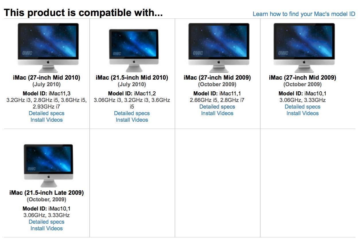 OWC 1.0TB 3G SSD and HDD DIY Complete Bundle Upgrade Kit for Late 2009-2010 iMacs, (OWCKITIM09HE1TB)