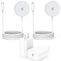 Wireless Charger,[Apple MFi Certified]15W Magnetic Charger 2Pack 3FT Magnetic Charge Pad with USB C Port PD Block Fast Charging Wireless Charge